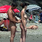 Cuties sunbathing naked completely.